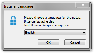 Gpg4win Install - Select language screen